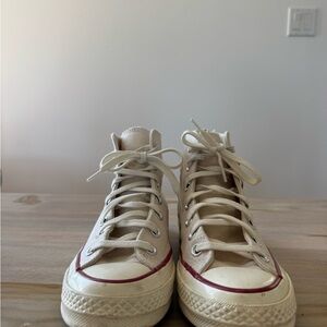 Converse High-Top Sneakers in Beige